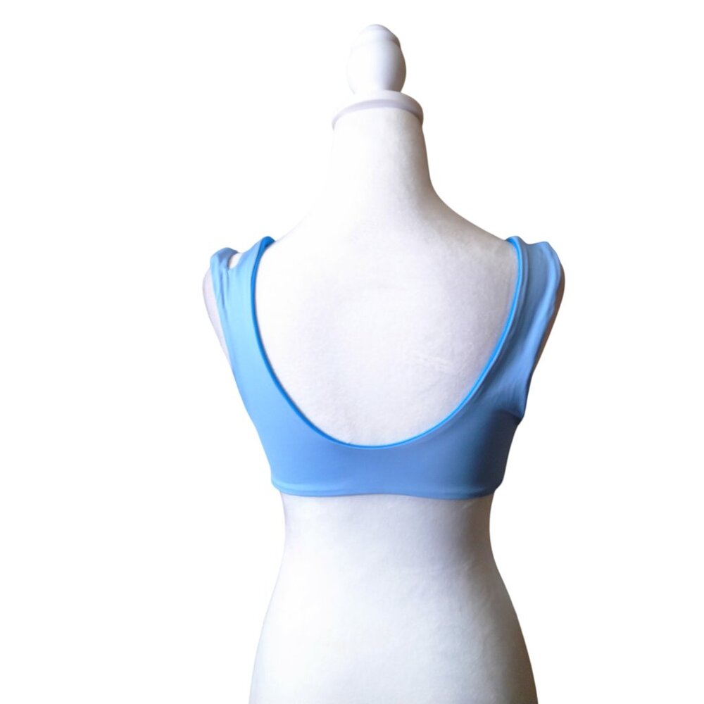 L*Space Women's Medium One Wave Aura & Electric Blue Reversible Bikini Top NEW - Picture 4 of 7